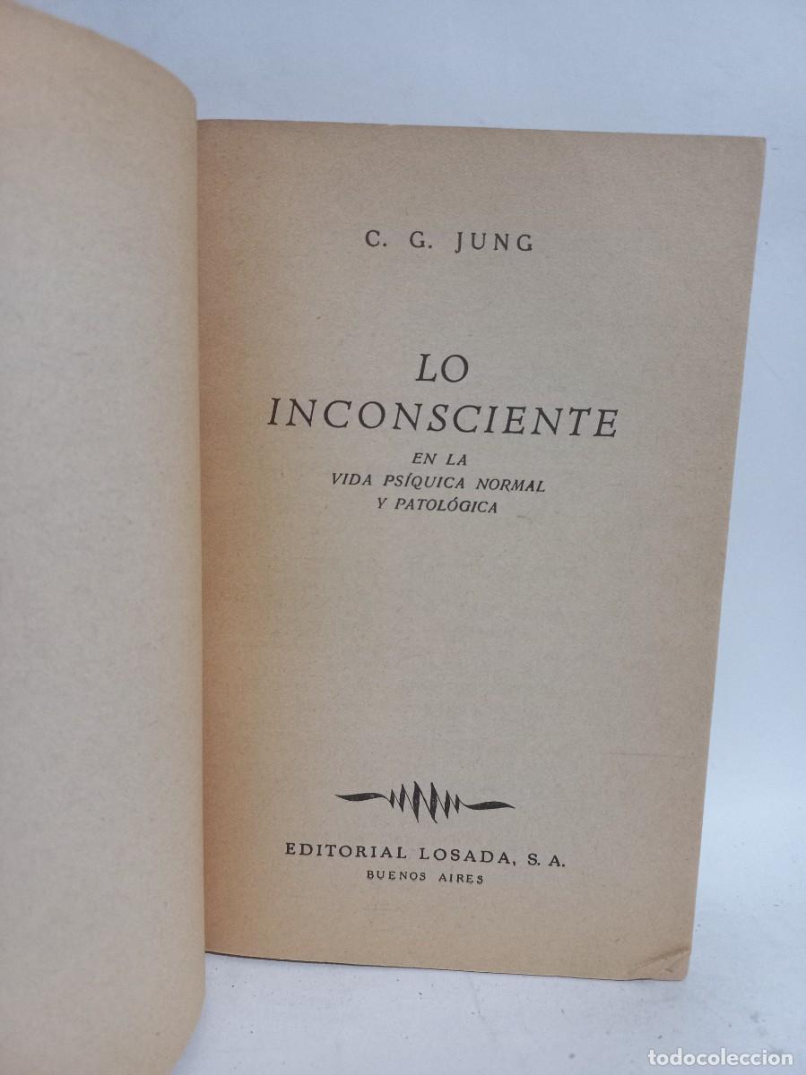 Libros de segunda mano: C. G. Jung - Lo Inconsciente - 1938 - Foto 2