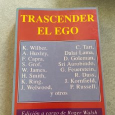 Libros de segunda mano: TRASCENDER EL EGO. HUXLEY, DALAI LAMA, F CAMPRA, K WILBER ENTRE OTROS. EDICIONES KAIROS. 1 ED 1994