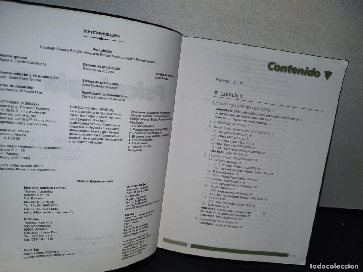 Libros de segunda mano: 90- PSICOLOG&Iacute;A - ELIZABETH CUENCA REND&Oacute;N - Foto 5