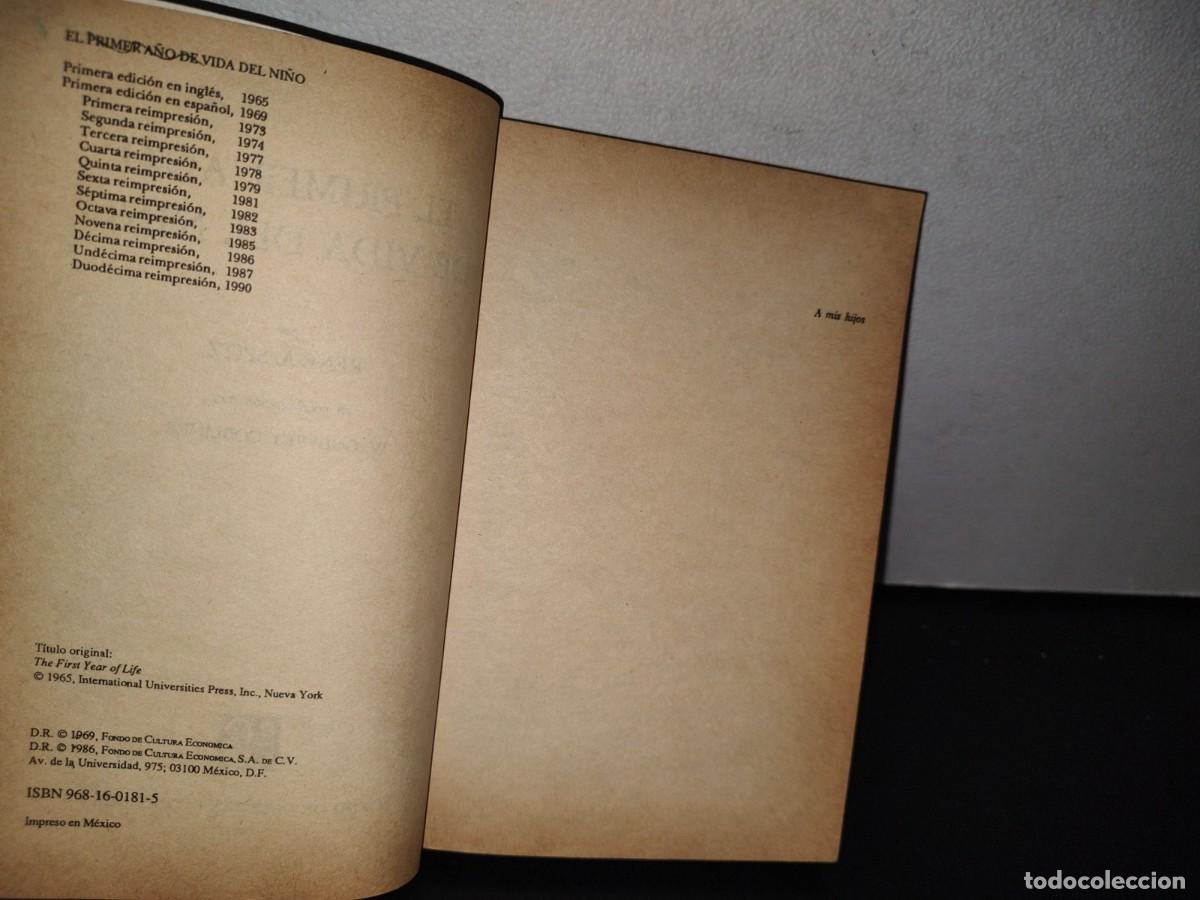 Libros de segunda mano: 80- EL PRIMER A&Ntilde;O DE VIDA DEL NI&Ntilde;O - REN&Eacute; A. SPITZ - Foto 6