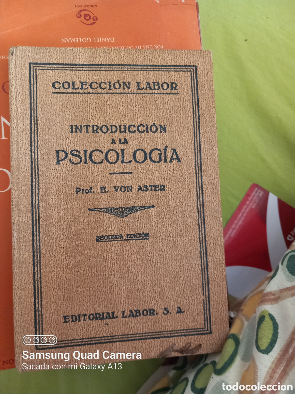 Libros de segunda mano: Introducci&oacute;n a la psicolog&iacute;a E. Voy Aster - Foto 1