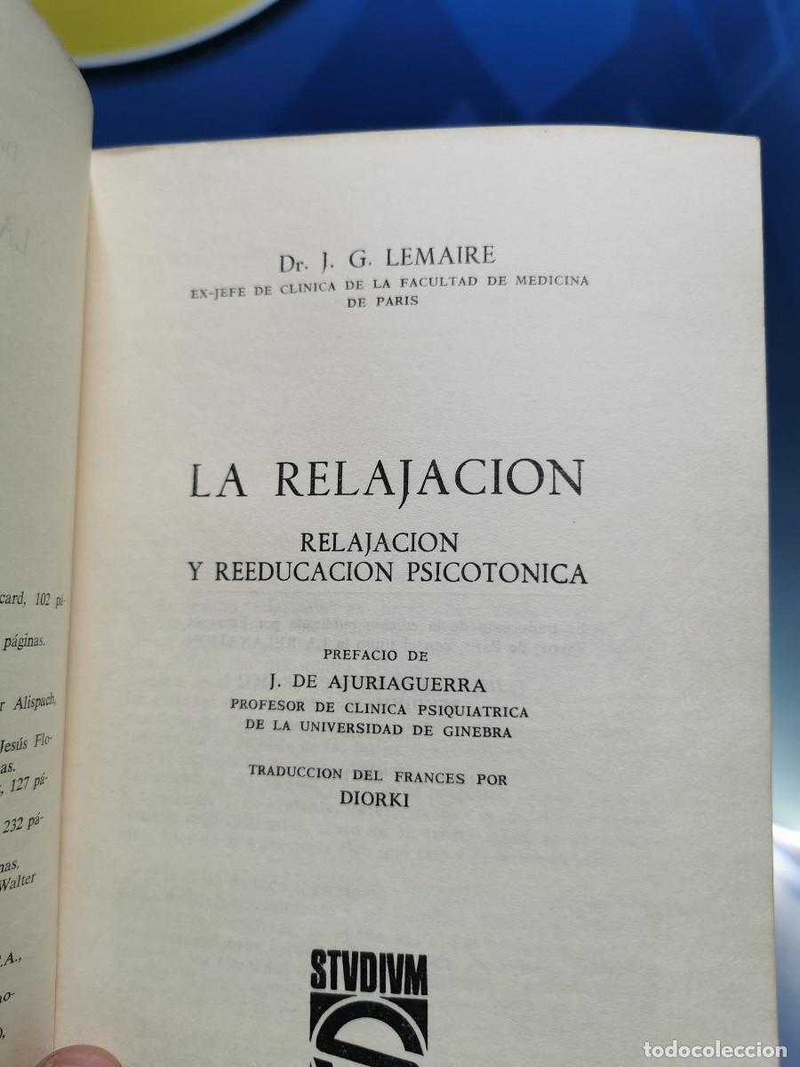 Libros de segunda mano: Libro, LA RELAJACI&Oacute;N , J.G. LEMAIRE - Foto 3