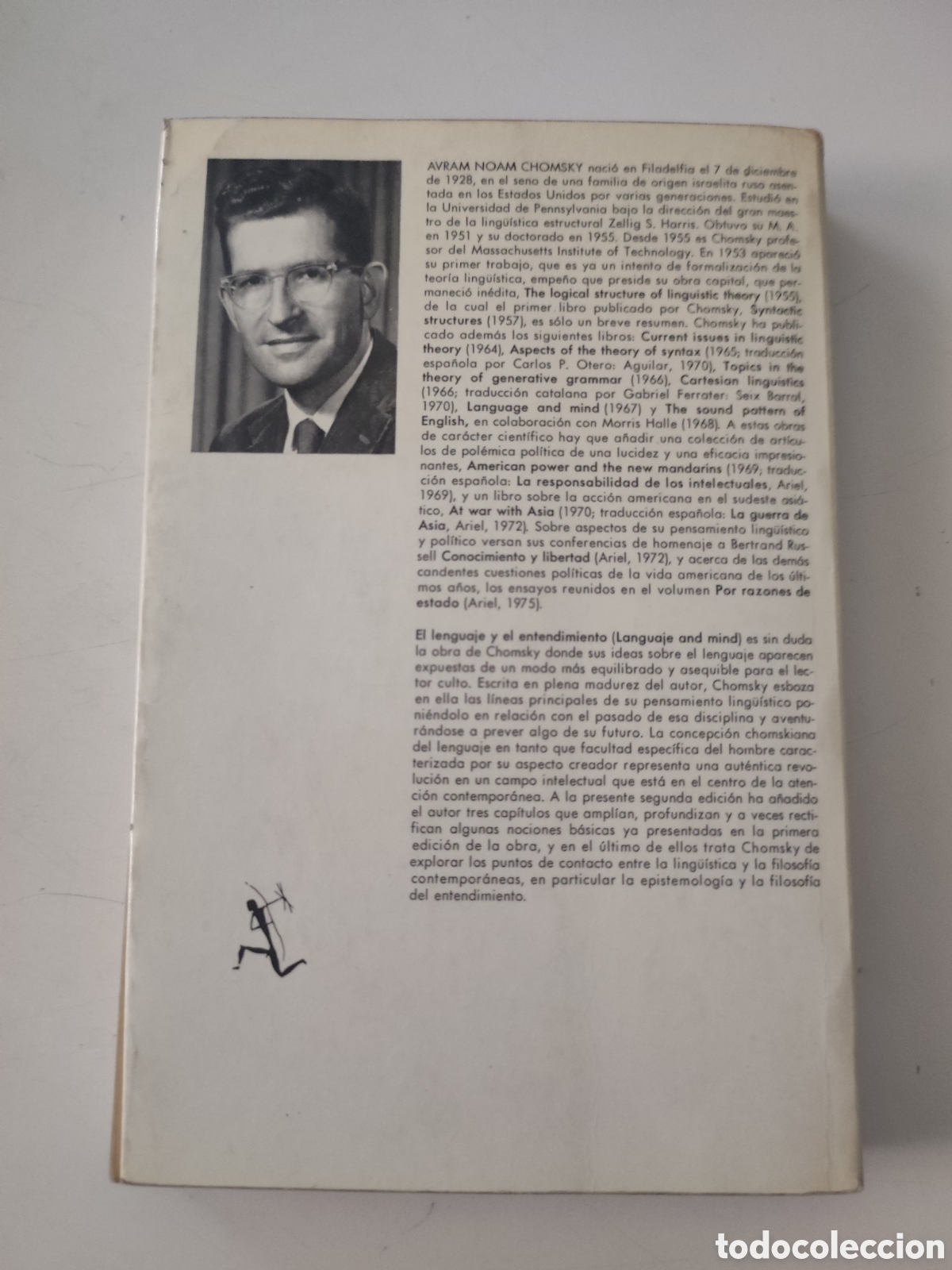 Libros de segunda mano: EL LENGUAJE Y EL ENTENDIMIENTO .- Noam CHOMSKY - Foto 2