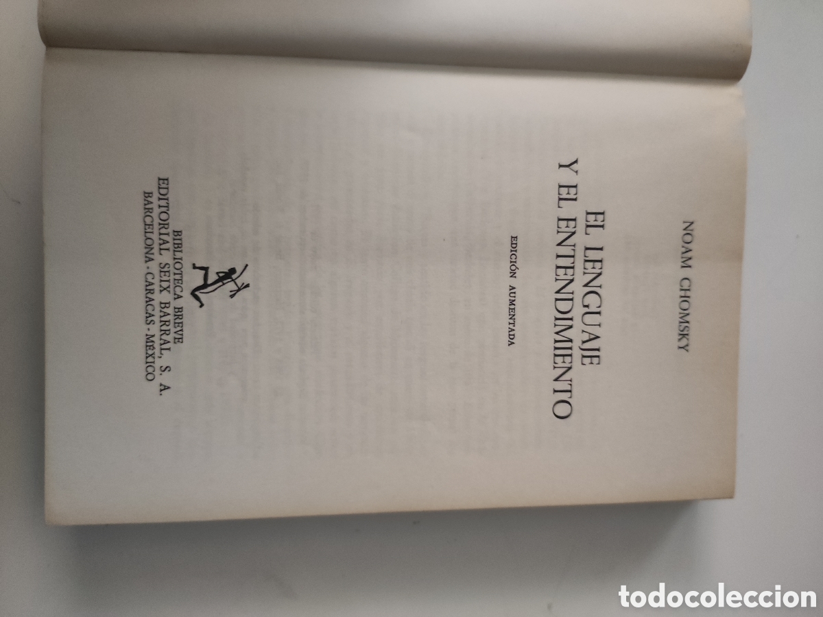 Libros de segunda mano: EL LENGUAJE Y EL ENTENDIMIENTO .- Noam CHOMSKY - Foto 4