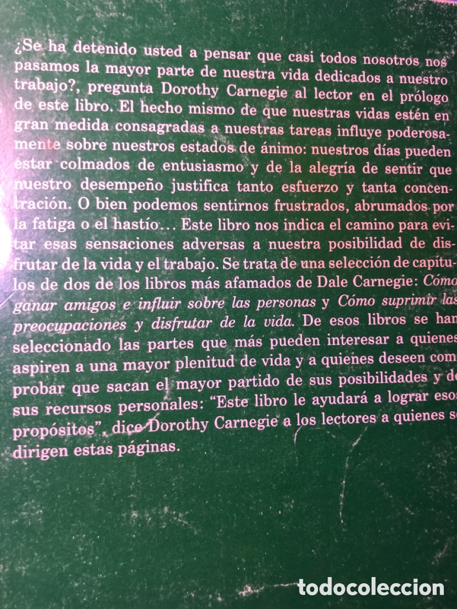Libros de segunda mano: COMO DISFRUTAR DE LA VIDA Y DEL TRABAJO - Foto 2