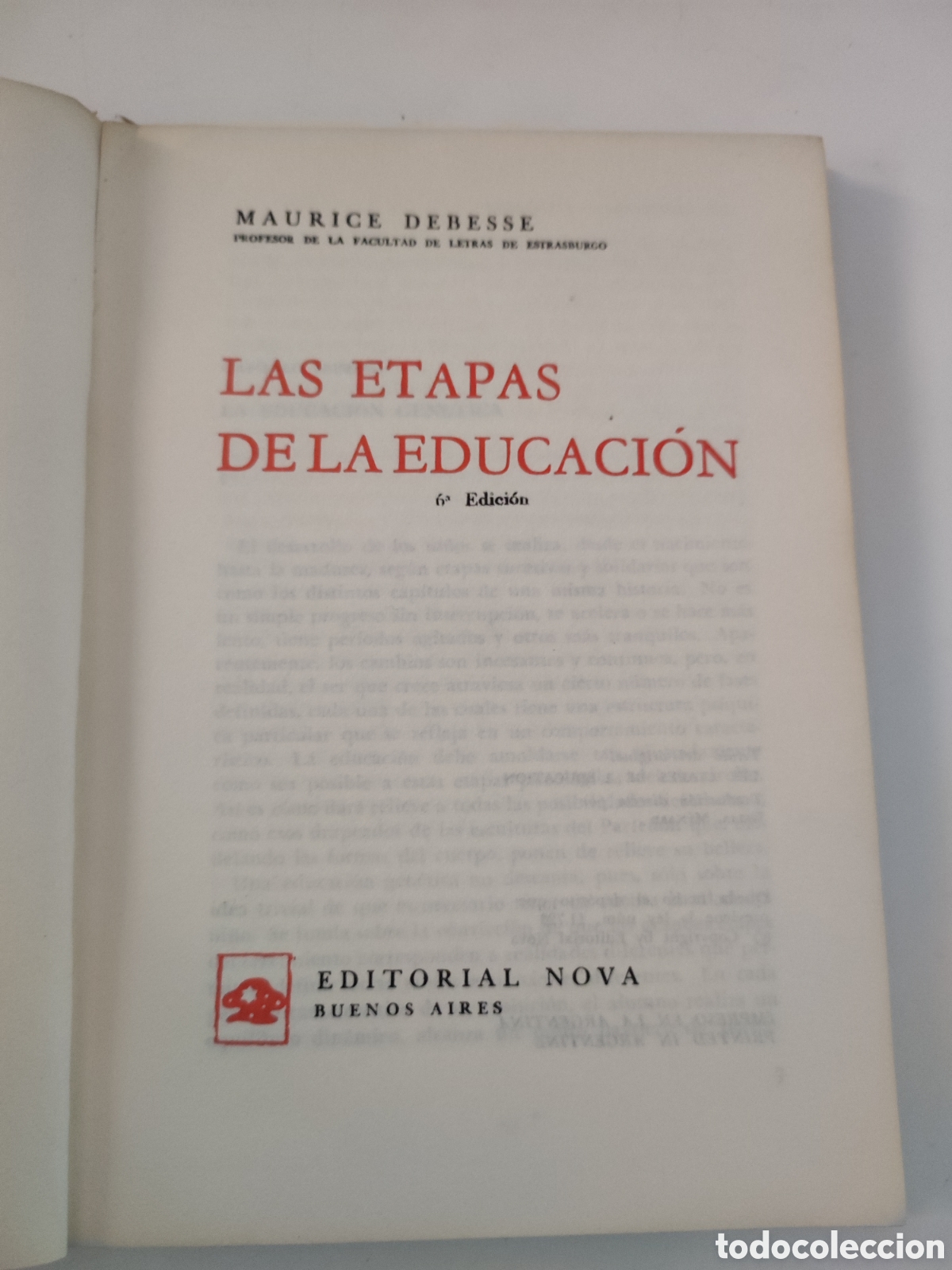 Libros de segunda mano: LAS ETAPAS DE LA EDUCACION .- Maurice Debesse - Foto 3