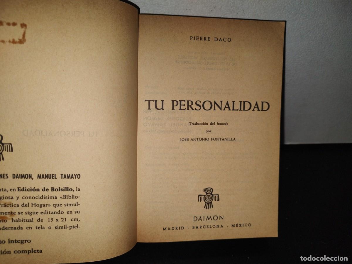 Libros de segunda mano: 84- TU PERSONALIDAD - PIERRE DACO - 1972 - Foto 4