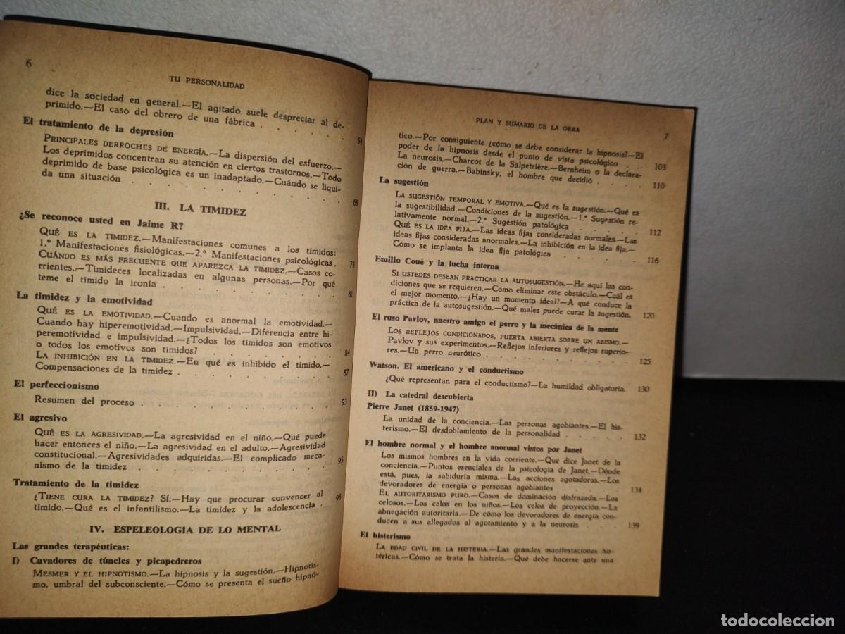 Libros de segunda mano: 84- TU PERSONALIDAD - PIERRE DACO - 1972 - Foto 6