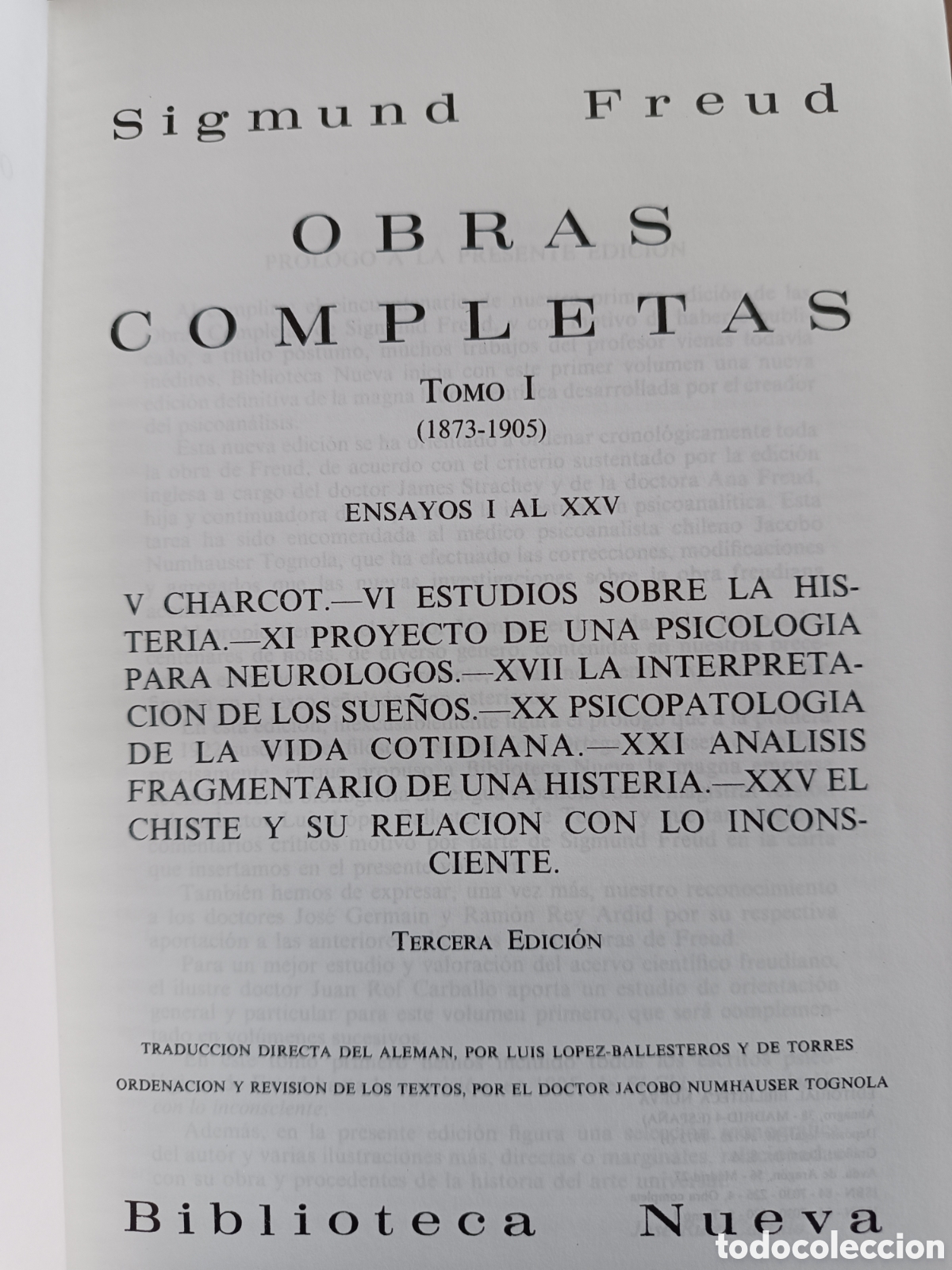 Libros de segunda mano: SIGMUND FREUD OBRAS COMPLETAS  3 Tomos - Foto 13
