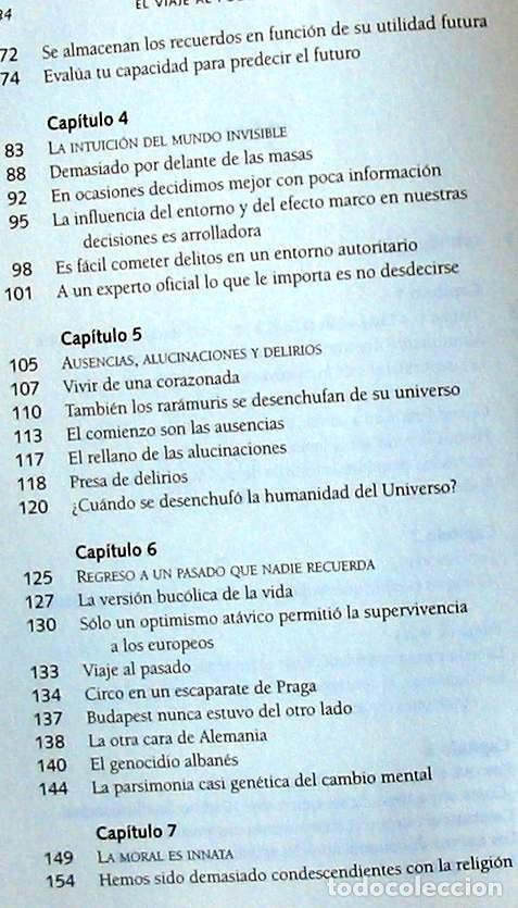 Libros de segunda mano: EL VIAJE AL PODER DE LA MENTE - EDUARDO PUNSET - CIRCULO DE LECTORES 2010 - VER INDICE - Foto 4