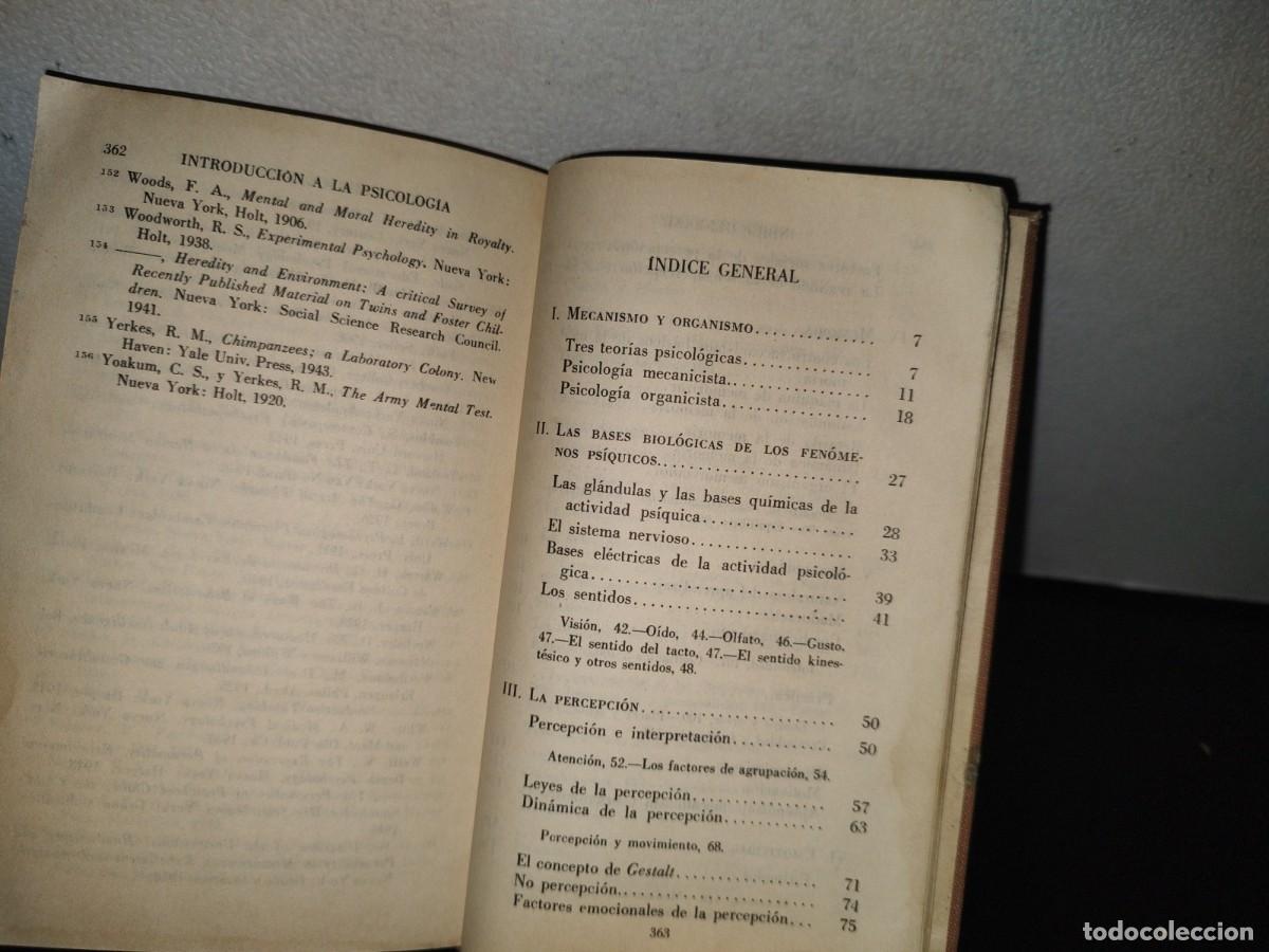 Libros de segunda mano: 82- INTRODUCCI&Oacute;N A LA PSICOLOG&Iacute;A - WERNER WOFF - 1967 - Foto 6
