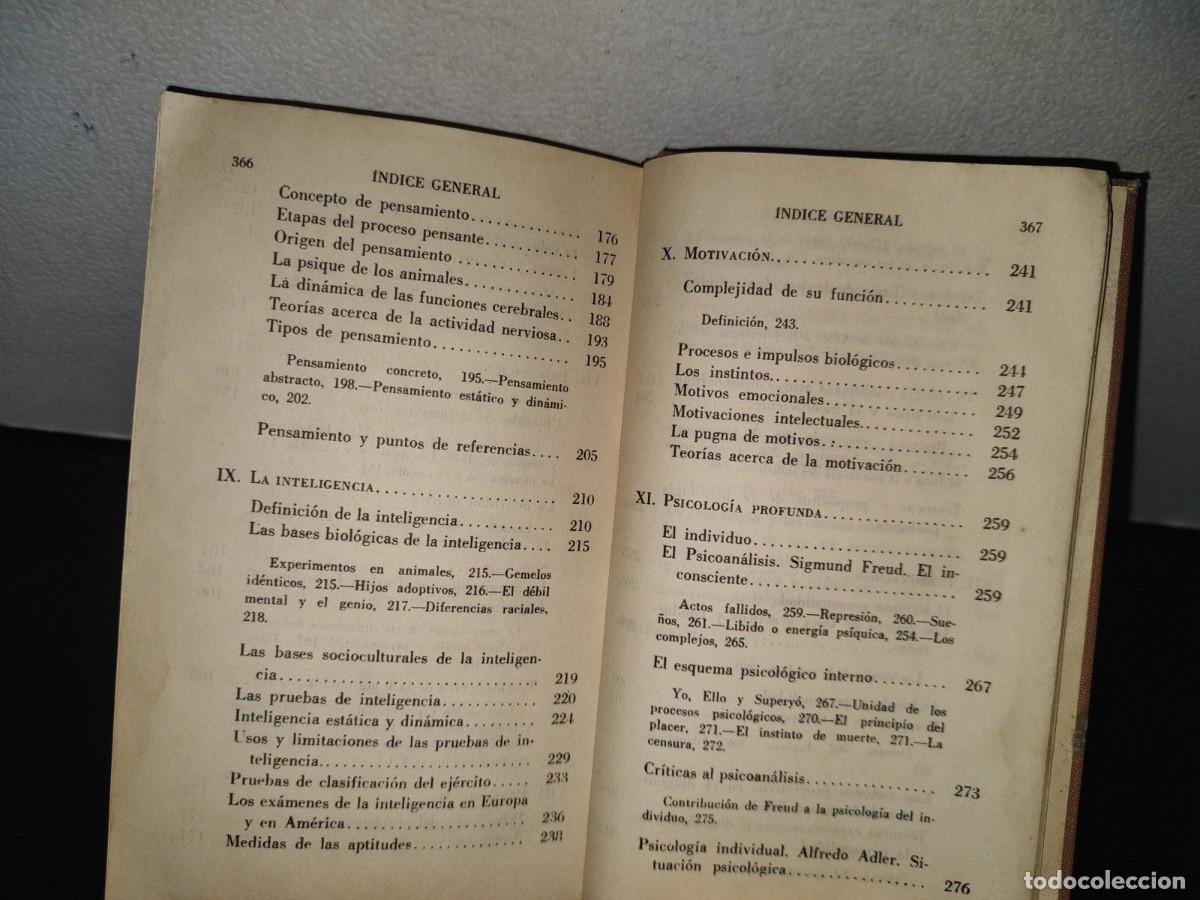 Libros de segunda mano: 82- INTRODUCCI&Oacute;N A LA PSICOLOG&Iacute;A - WERNER WOFF - 1967 - Foto 8