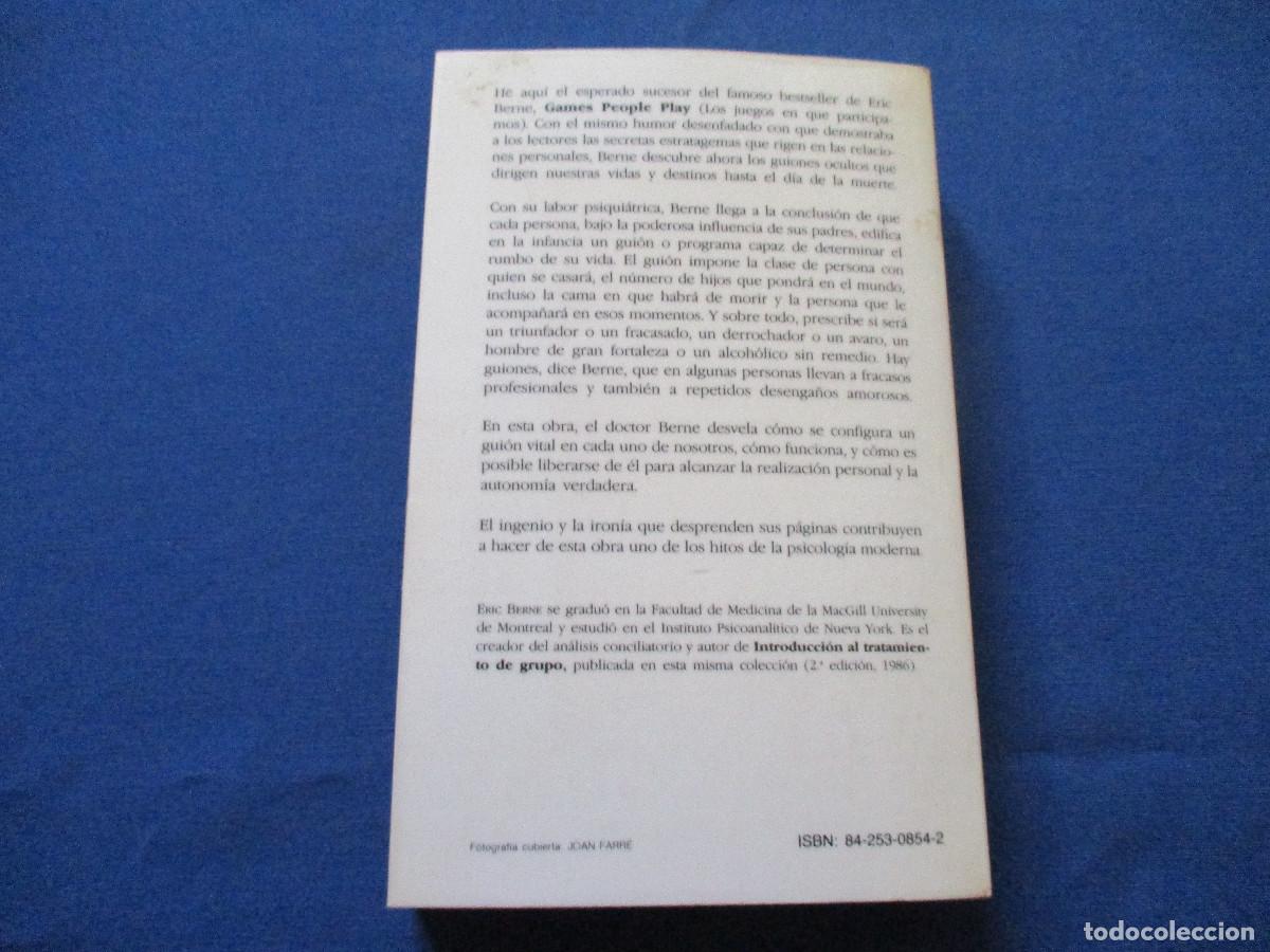 Libros de segunda mano: &iquest;QU&Eacute; DICE USTED DESPU&Eacute;S DE DECIR HOLA? &middot; DR. ERIC BERNE 1987 - Foto 3
