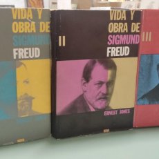 Libros de segunda mano: VIDA Y OBRA DE SIGMUND FREUD - 3 TOMOS - COMPLETA ERNEST JONES - EDITORIAL NOVA - TAPA DURA