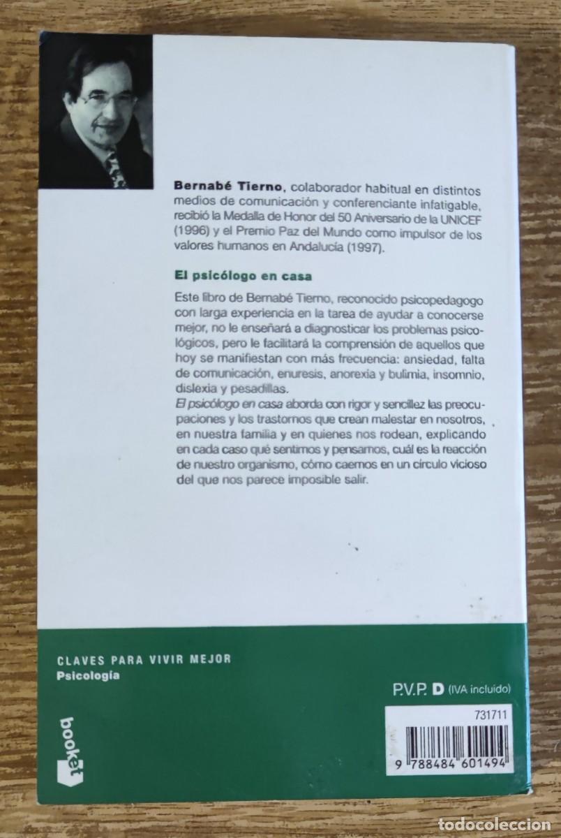 Libros de segunda mano: Libro - El psic&oacute;logo en casa (2002) Bernab&eacute; Tierno - Foto 5