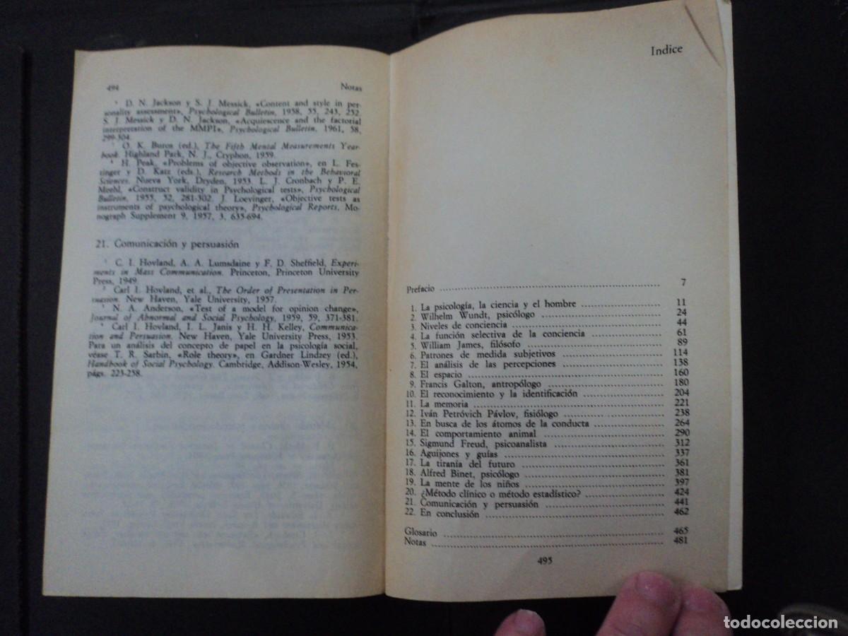 Libros de segunda mano: Introducci&oacute;n a la Psicolog&iacute;a - George A. Miller - Foto 3