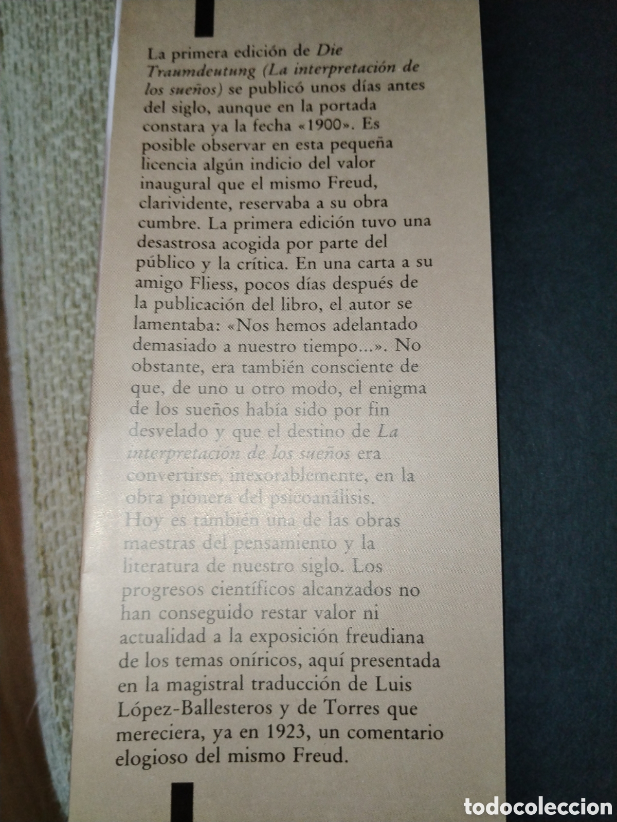 Libros de segunda mano: La interpretaci&oacute;n de los sue&ntilde;os. Sigmund Freud. C&iacute;rculo de lectores - Foto 4