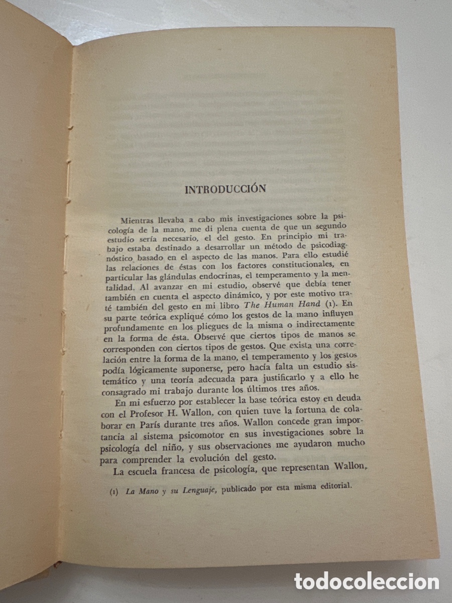 Libros de segunda mano: PSICOLOG&Iacute;A DEL GESTO / CHARLOTTE WOLFF - Foto 5