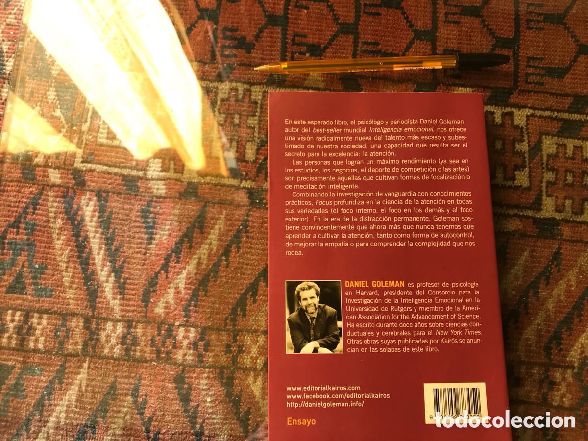 Libros de segunda mano: Focus. Daniel Goleman. Kair&oacute;s. Como nuevo - Foto 3