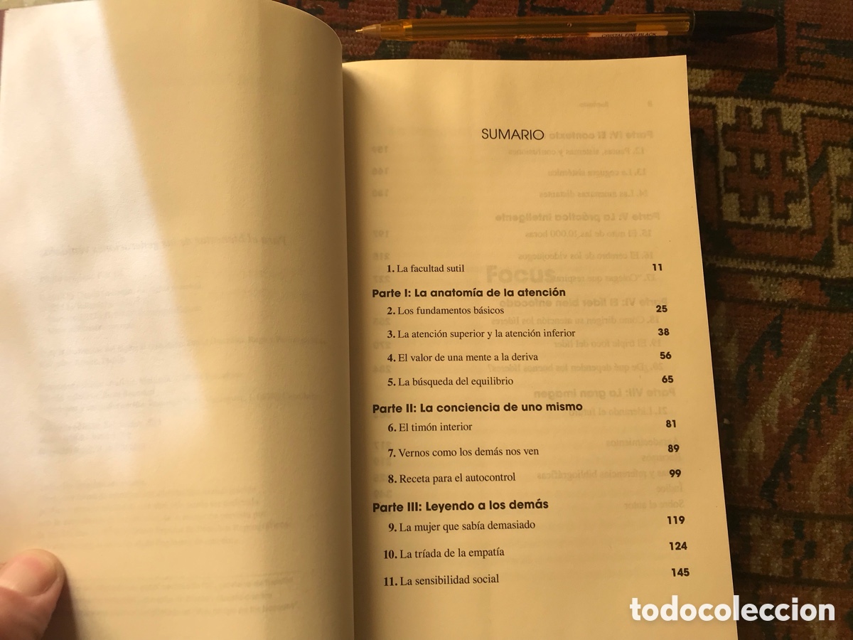 Libros de segunda mano: Focus. Daniel Goleman. Kair&oacute;s. Como nuevo - Foto 4