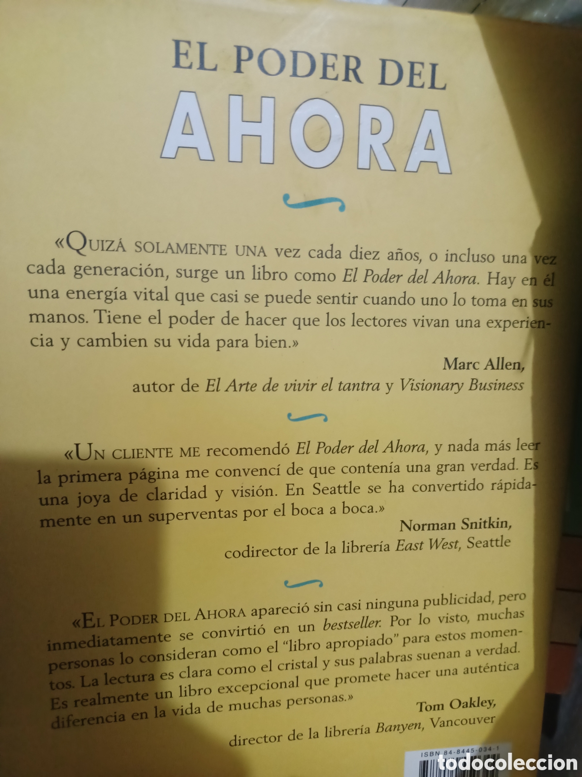 Libros de segunda mano: Barybook 179.. . El poder del ahora espiritual Eckart Tolle Gaia - Foto 2