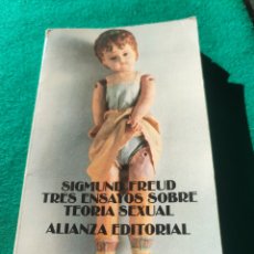 Libros de segunda mano: TRES ENSAYOS SOBRE TEORÍA SEXUAL. SIGMUND FREUD. ALIANZA EDITORIAL. 1978.