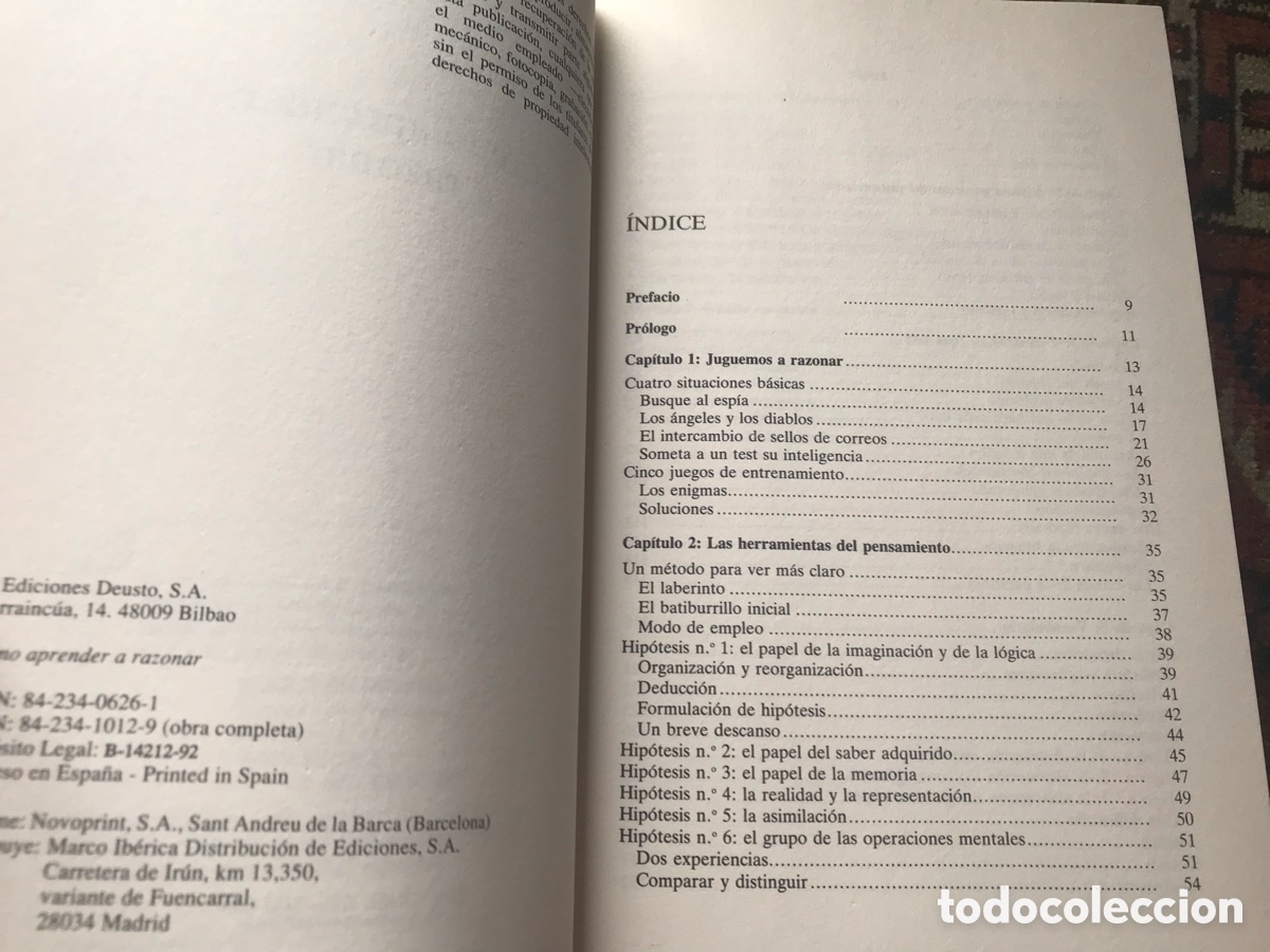 Libros de segunda mano: C&oacute;mo aprender a razonar. Biblioteca Deusto. Como nuevo - Foto 3