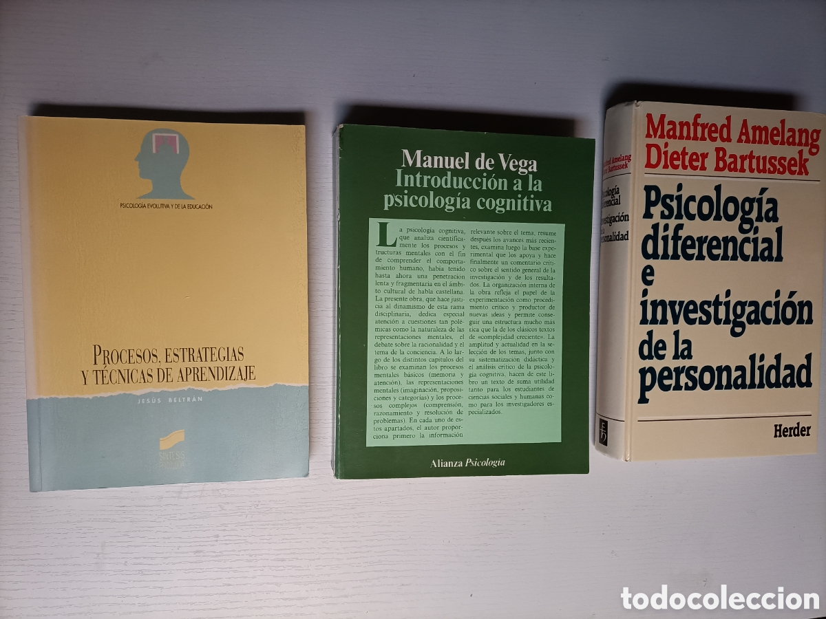 Gebrauchte B&uuml;cher: Introducci&oacute;n a la psicolog&iacute;a cognitiva. Procesos estrategias y t&eacute;cnicas de.. Psicolog&iacute;a diferencia
