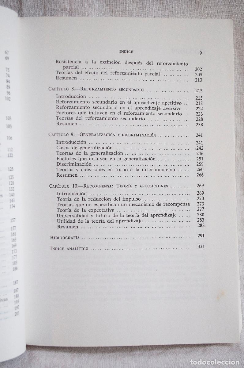 Libros de segunda mano: Principios b&aacute;sicos del aprendizaje. Roger M. Tarpy. Ed Debate. 1987 - Foto 5