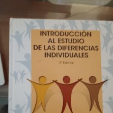 Libros de segunda mano: INTRODUCCION AL ESTUDIO DE LAS DIFERENCIAS INDIVIDUALES (2ª ED.)