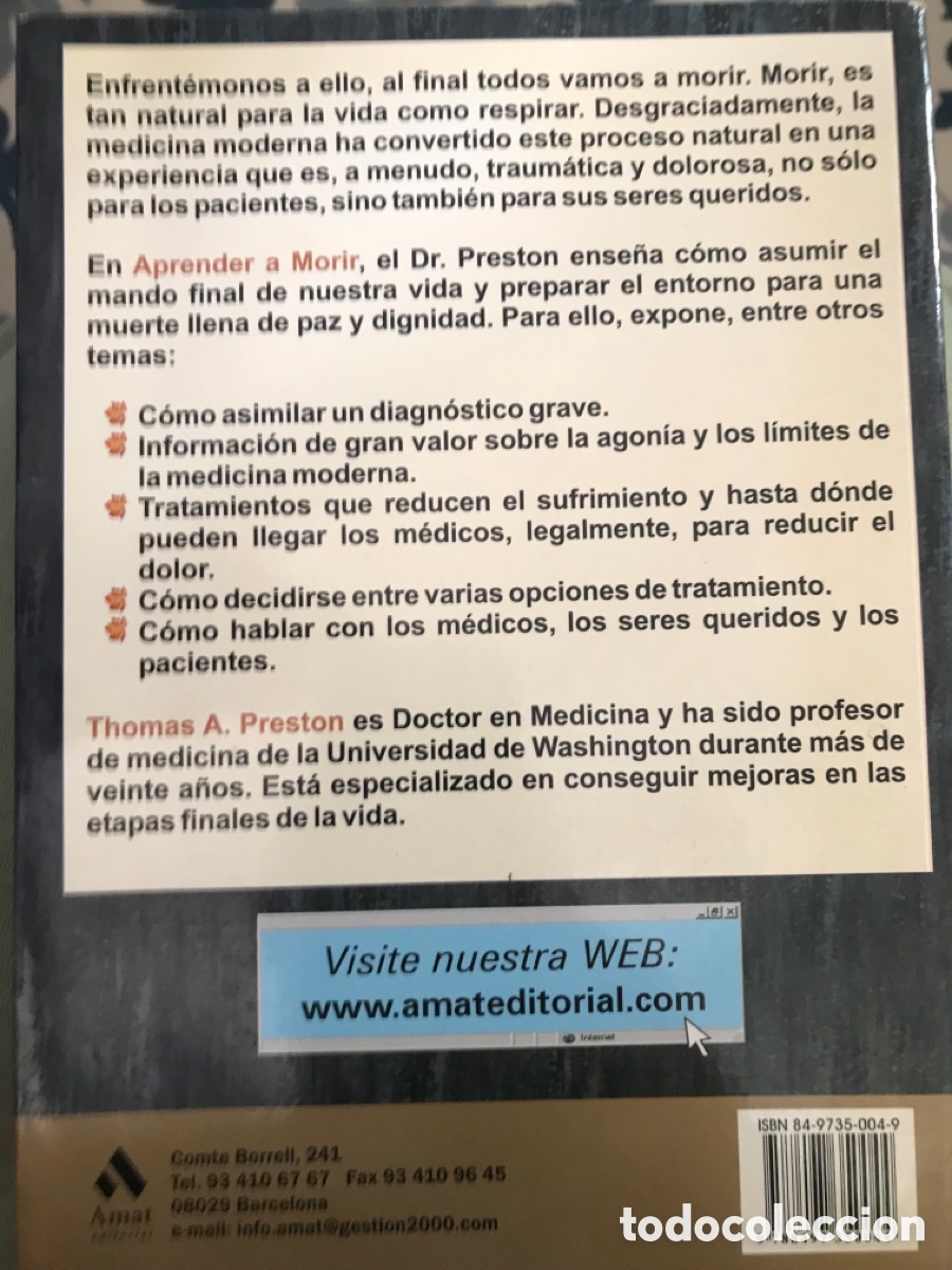 Libros de segunda mano: Preston. Aprender a morir - Foto 2
