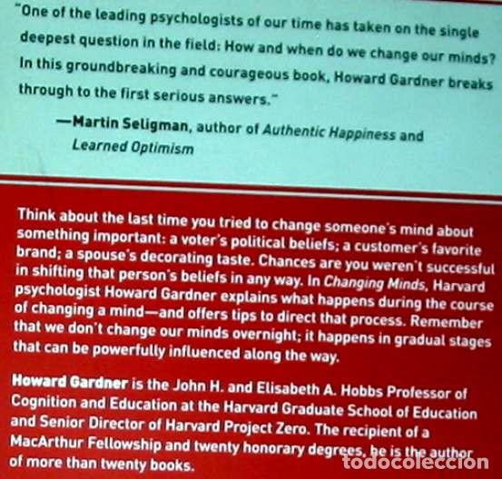 Libros de segunda mano: CHANGING MINDS - HOWARD GARDNER 2006 - VER &Iacute;NDICE Y DESCRIPCI&Oacute;N - Foto 2