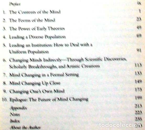 Libros de segunda mano: CHANGING MINDS - HOWARD GARDNER 2006 - VER &Iacute;NDICE Y DESCRIPCI&Oacute;N - Foto 3