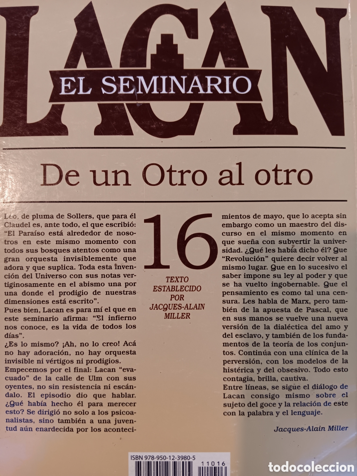 Libros de segunda mano: Jacques Lacan. De un Otro al otro - Foto 2