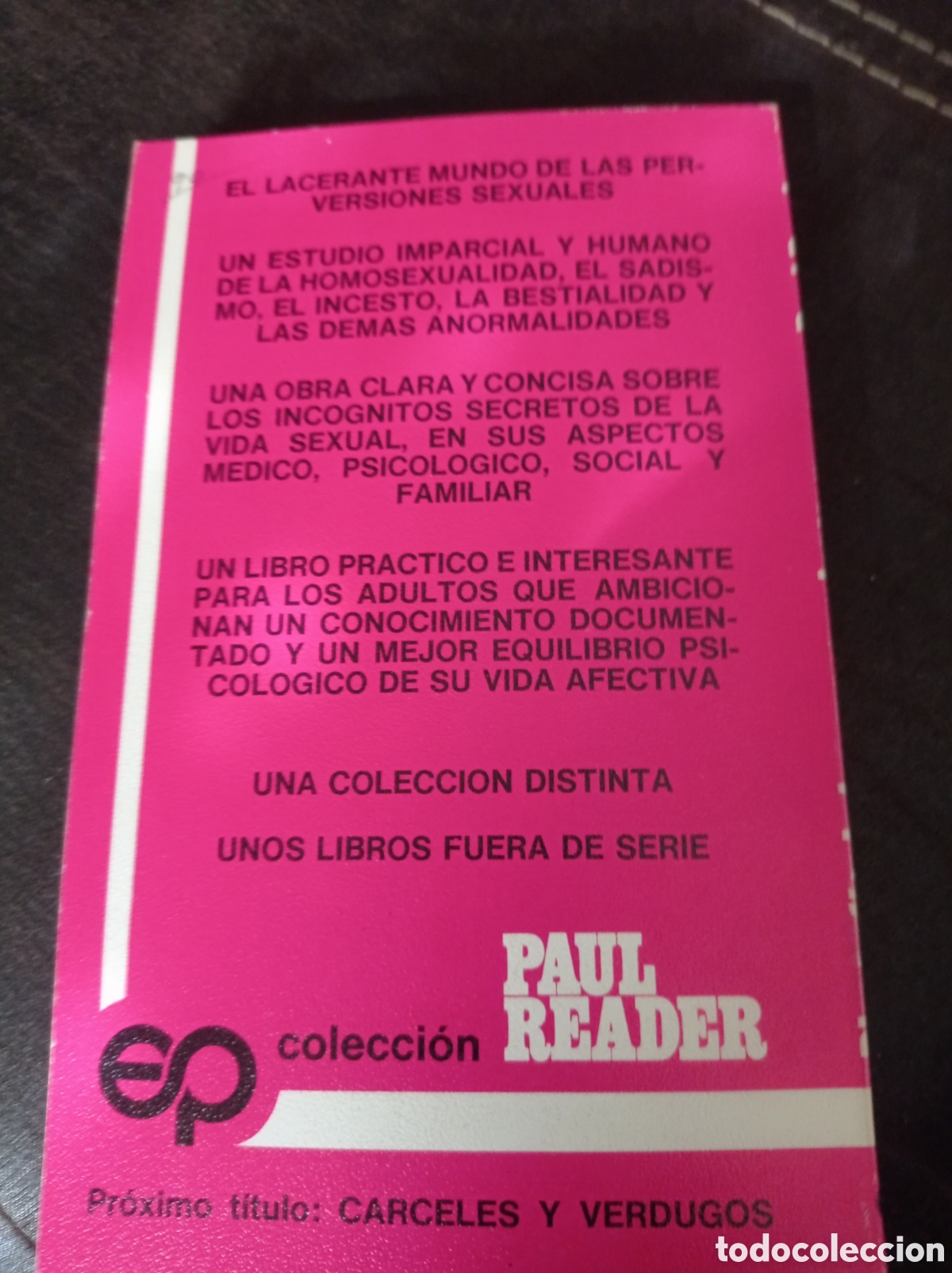Libros de segunda mano: BIOGRAFIA DE LAS PERVERSIONES,PAUL READER - Foto 2