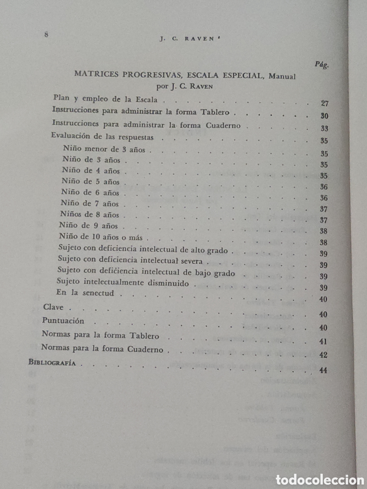 Libros de segunda mano: Test de Matrices Progresivas. Escala Especial Manual. - Foto 5