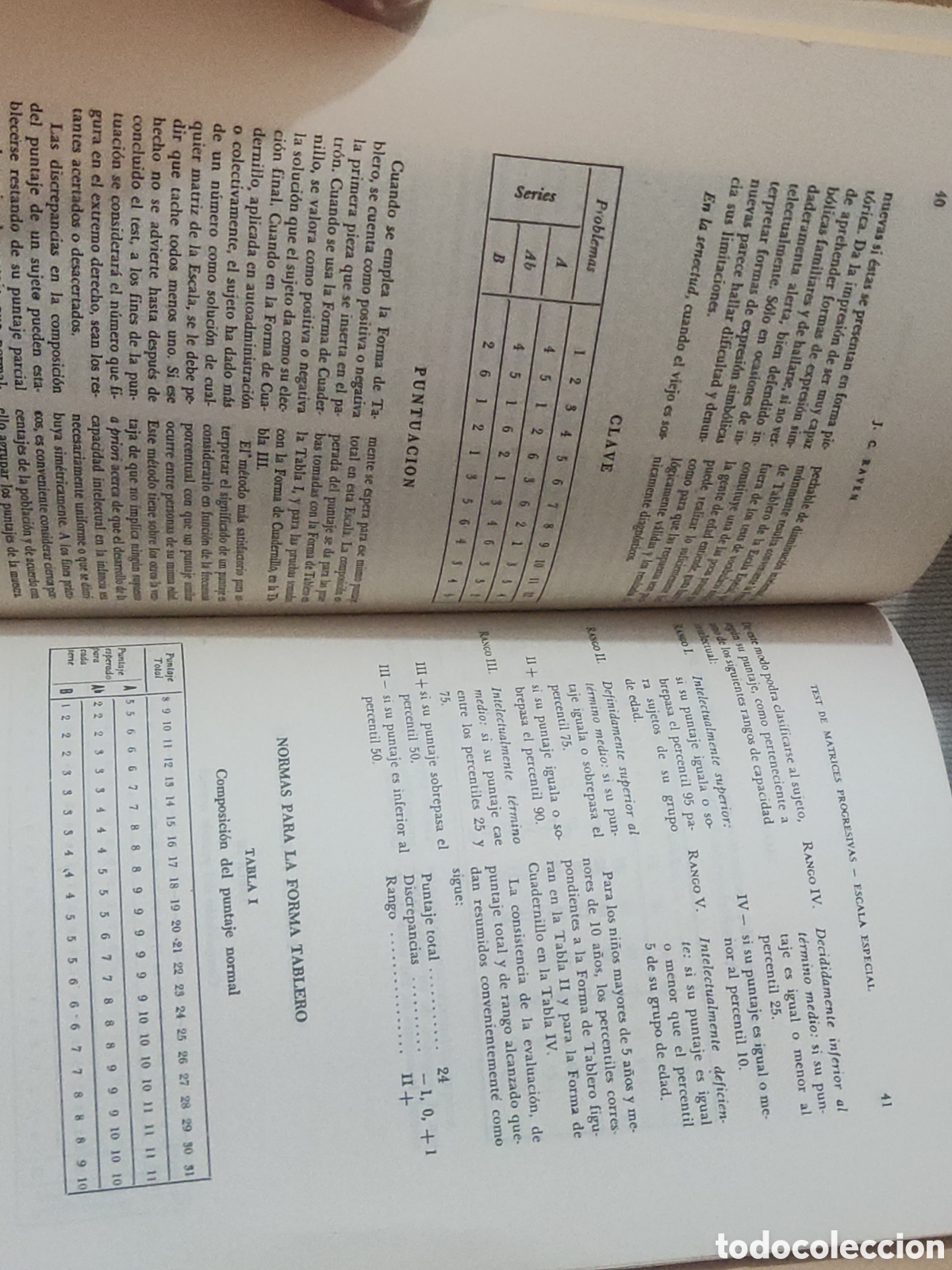 Libros de segunda mano: Test de Matrices Progresivas. Escala Especial Manual. - Foto 7