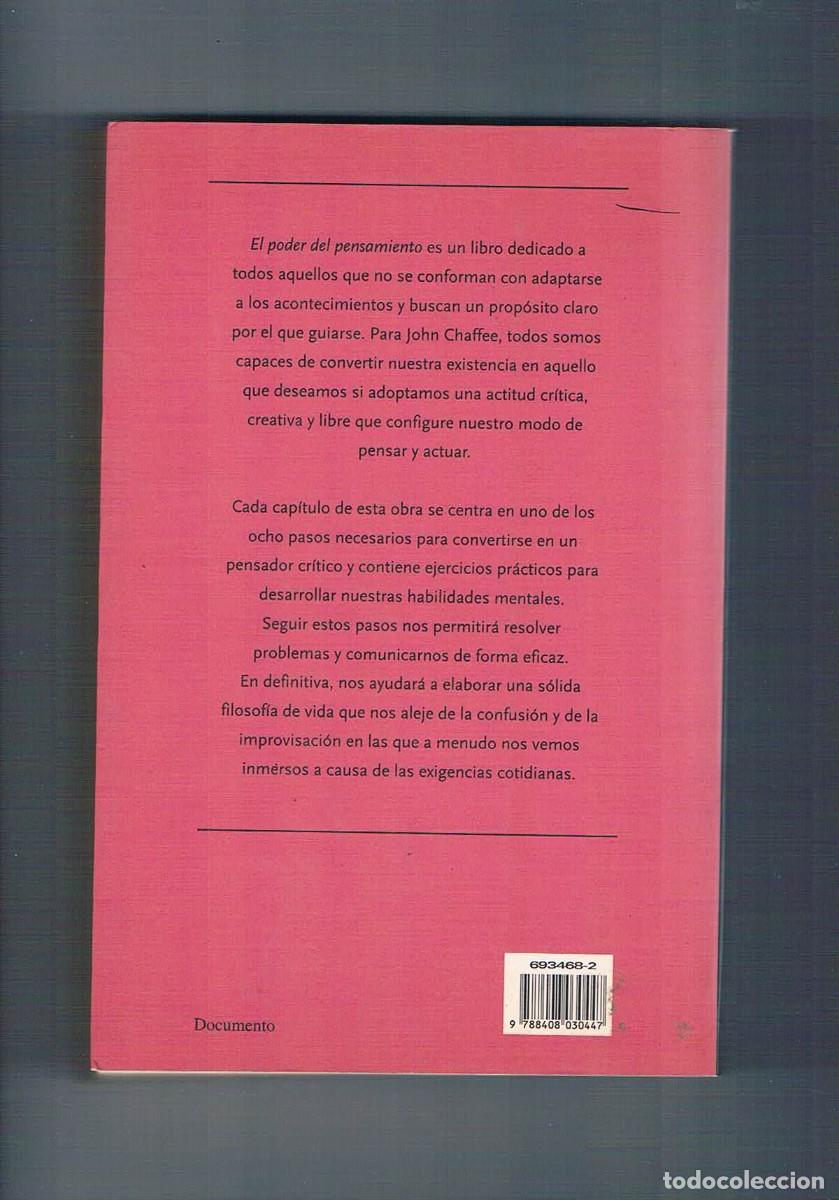Libros de segunda mano: El poder del pensamiento John Chaffee Planeta 2000 - Foto 2