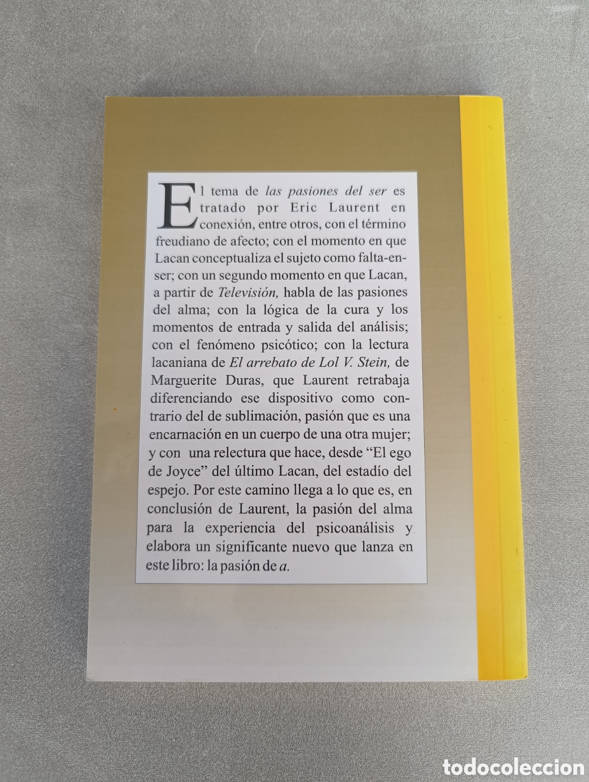 Libros de segunda mano: Los objetos de la pasi&oacute;n. Eric Laurent. - Foto 2