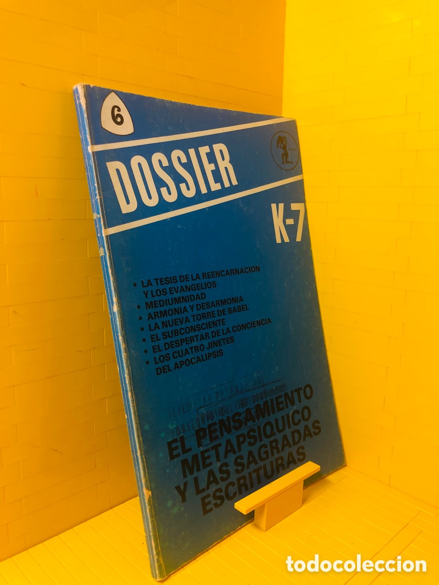 Libros de segunda mano: DOSSIER K-7 ● EL PENSAMIENTO METAPSIQUICO Y LAS SAGRADAS ESCRITURAS ● 1978
