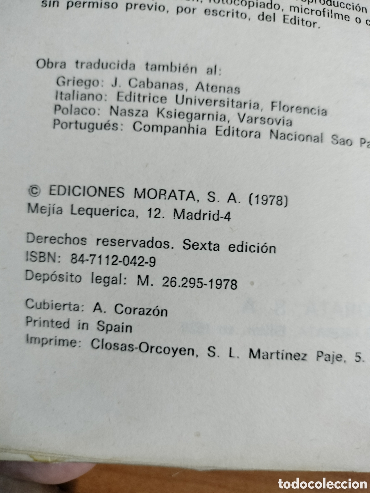Libros de segunda mano: Psicolog&iacute;a infantil - P. Osterrieth - Ediciones Morata - Foto 4
