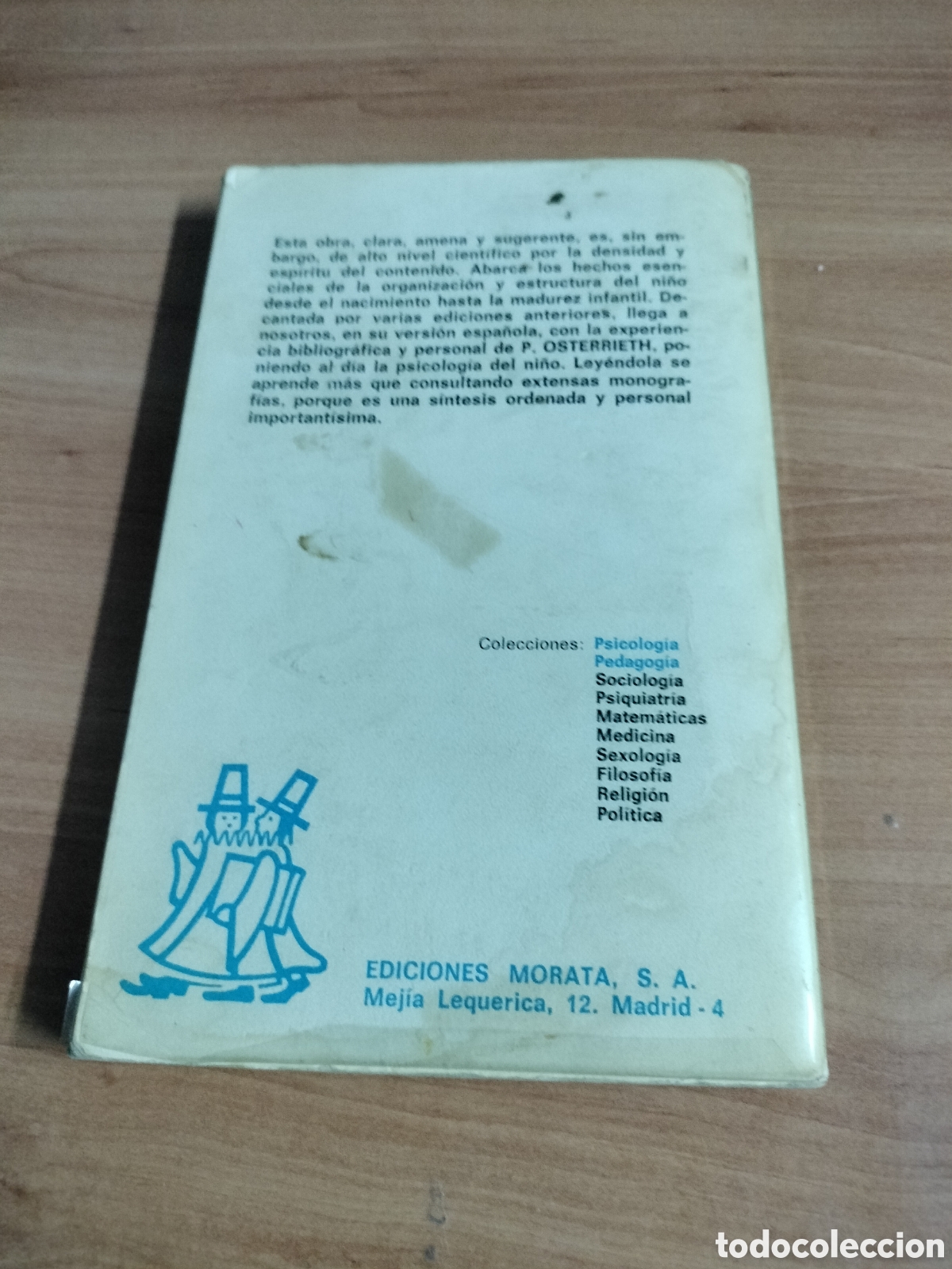 Libros de segunda mano: Psicolog&iacute;a infantil - P. Osterrieth - Ediciones Morata - Foto 8