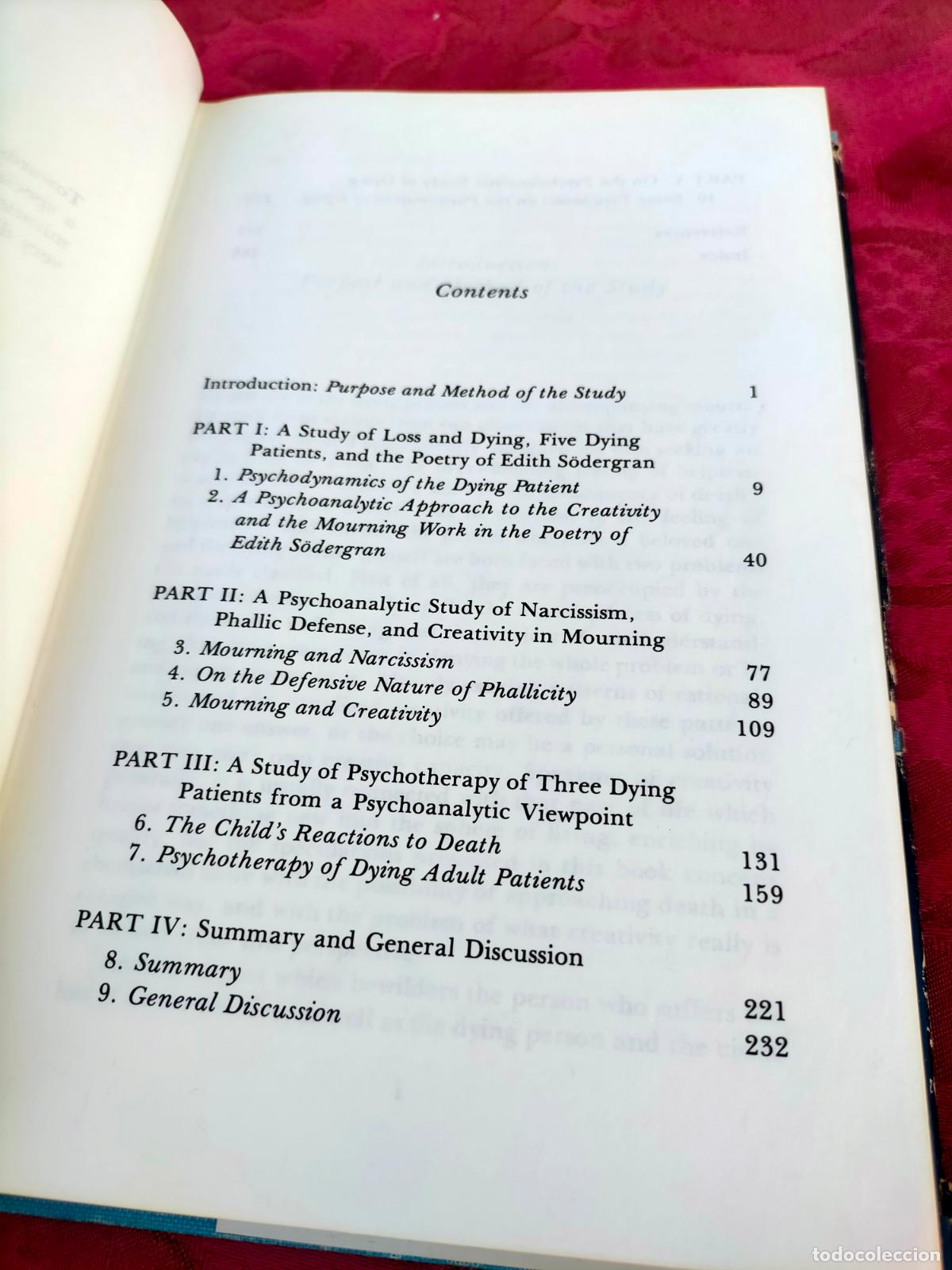Libros de segunda mano: Dying a Psychoanalytic study with special reference individual creativity Tor-Bj&ouml;rn H&auml;gglund - Foto 4