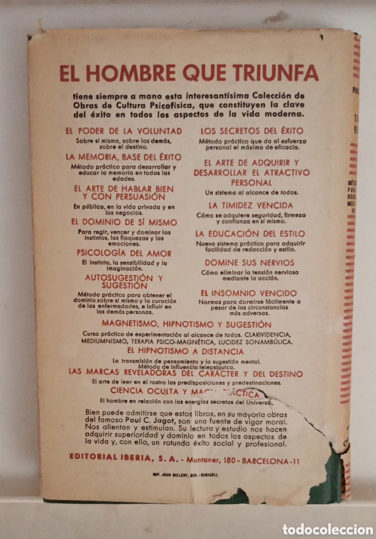 Libros de segunda mano: LA TIMIDEZ VENCIDA PAUL C.JAGOT - Foto 3