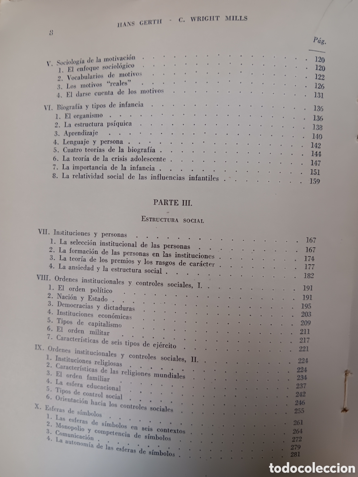 Libros de segunda mano: H. Gerth y C. Wright Mills. Car&aacute;cter y estructura social - Foto 3