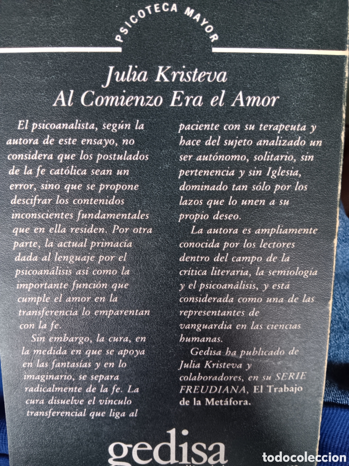 Libros de segunda mano: Julia Kristeva. Al Comienzo era el Amor - Foto 2
