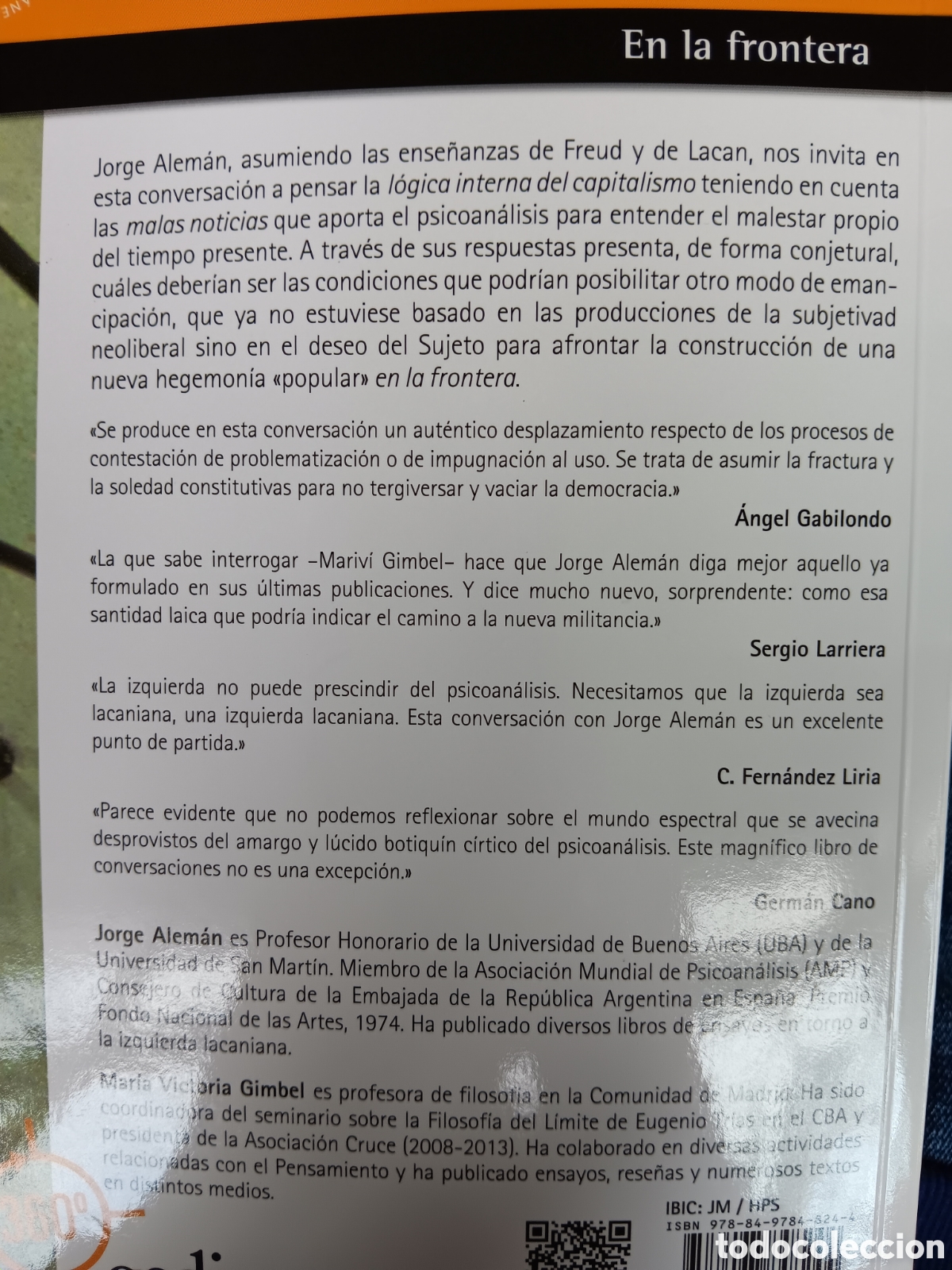 Libros de segunda mano: Jorge Alem&aacute;n. En la frontera - Foto 2