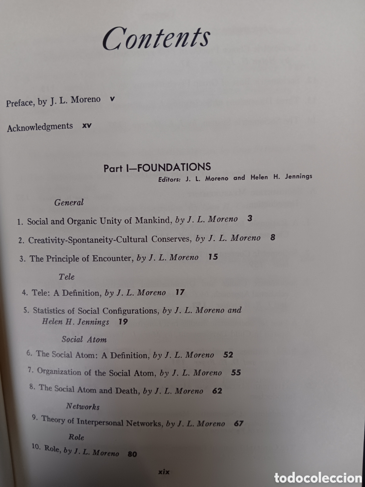 Libros de segunda mano: J. L. Moreno y otros. The sociometry reader - Foto 2