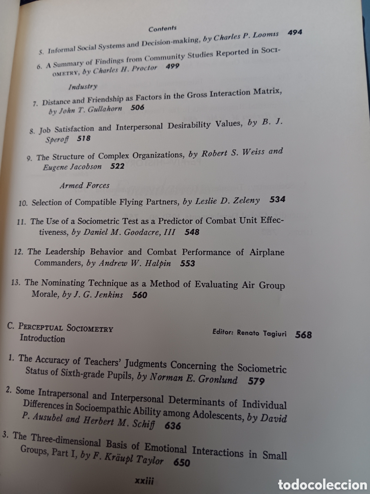 Libros de segunda mano: J. L. Moreno y otros. The sociometry reader - Foto 6
