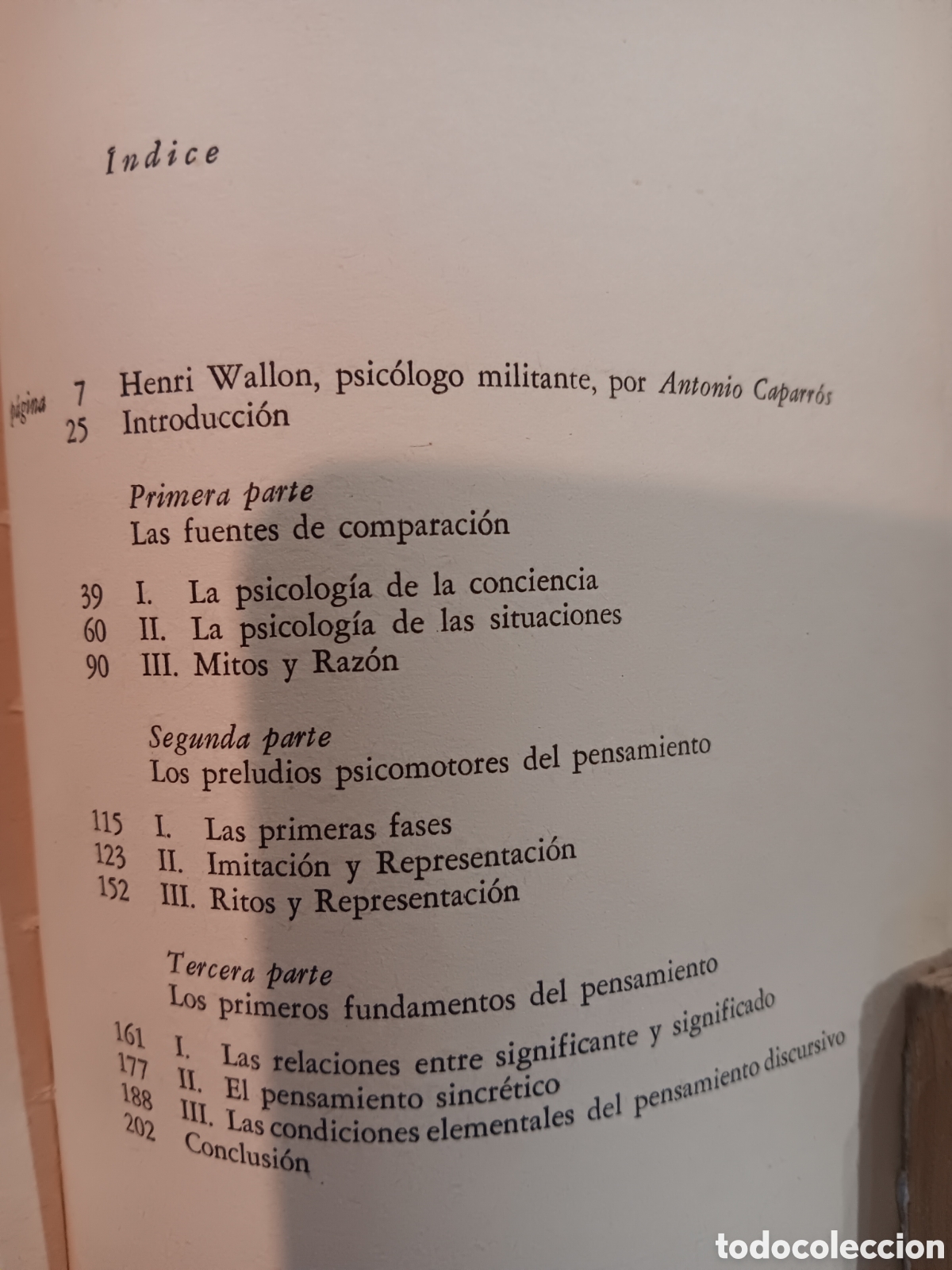 Libros de segunda mano: Henri Wallon. Del acto al pensamiento - Foto 3